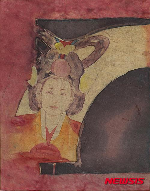 【서울=뉴시스】명성황후 추정 어진 (34.5×27㎝) 