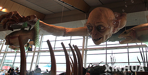 【웰링턴=신화/뉴시스】영화 '반지의 제왕' 캐릭터 스미골(Smeagol). 2015.11.20.