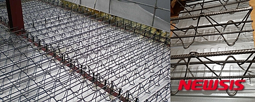 【서울=뉴시스】김민기 기자 = LH(한국토지주택공사)가 아파트 지하주차장 바닥재 등에 들어가는 철선을 기준 규격에 미달되는 불량 제품으로 사용한 것으로 밝혀져 논란이 되고 있다.