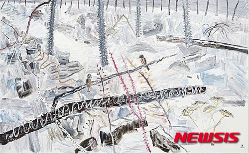 【서울=뉴시스】설경, 2015,Oil on canvas,181.8 x 290.9 cm. 조현화랑