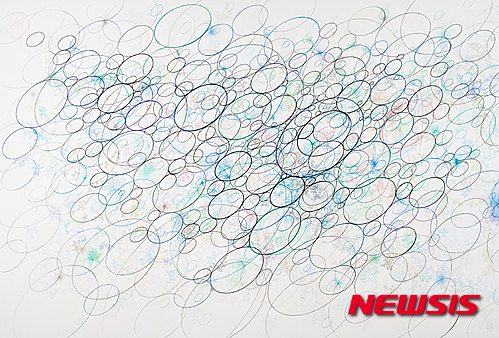 【서울=뉴시스】무제-12050(Untitled-12050), Mixed Media on Canvas, 170 x 750cm