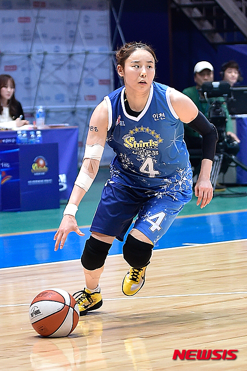 【서울=뉴시스】여자프로농구 올스타전 역대 최다 득표 기록을 경신한 신한은행 최윤아. 2016.1.11.(사진=WKBL 제공)