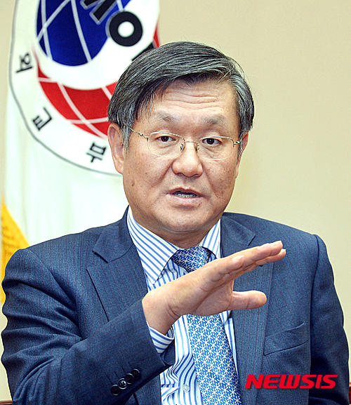 【서울=뉴시스】백주현 주휴스턴 총영사가 지난 2016년3월17일 서울 종로구 정부서울청사 외교부에서 기자간담회를 하고 있다. 2018.08.08 (사진=외교부 제공) photo@newsis.com