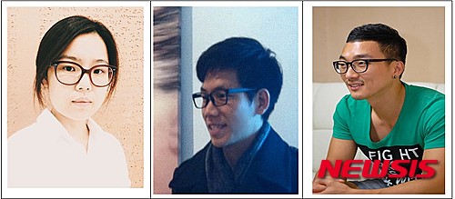 【서울=뉴시스】 '2016 파리이응노레지던스' 3기 입주 작가. 박혜경, 장철원,김태훈 