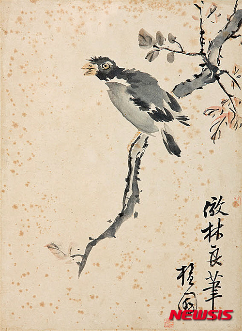 【안산=뉴시스】이종일 기자 = 경기 안산시는 30일 성포동 단원미술관에서 단원 김홍도의 화조도(花鳥圖·사진) 진본을 공개한다고 25일 밝혔다. 2016.03.25. (사진 = 안산시 제공)&nbsp;&nbsp; photo@newsis.com