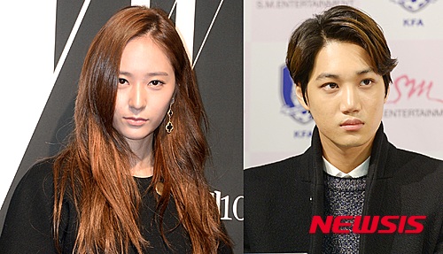 【서울=뉴시스】크리스탈(왼쪽), 카이