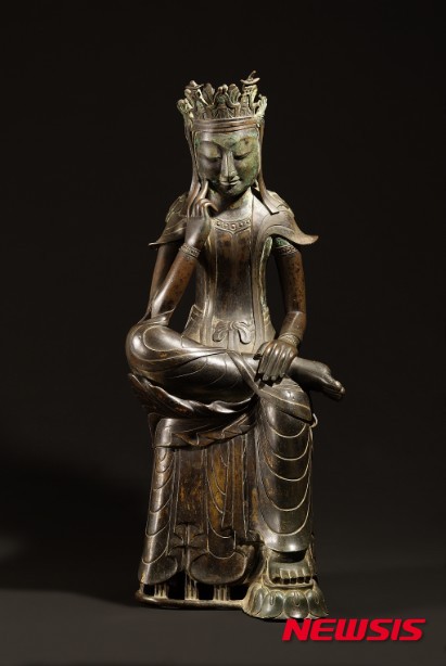 【서울=뉴시스】한국 78호 반가사유상.