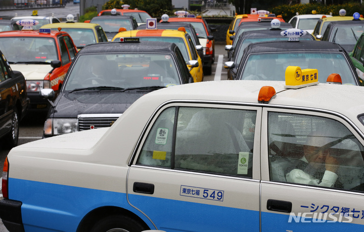 [도쿄=AP/뉴시스]일본 택시. 사진은 기사 내용과 관련 없음.(사진=뉴시스 DB)&nbsp; 