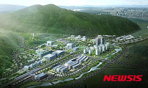 【양주=뉴시스】이종구 기자 = 경기 양주시는 ‘양주역세권 개발사업’ 예정부지 62만㎡에 대해 국토교통부가 개발제한구역 해제를 고시했다고 12일 밝혔다. 사진은 양주역세권 개발사업 조감도. 2016.05.12. (사진=양주시 제공) leejg@newsis.com