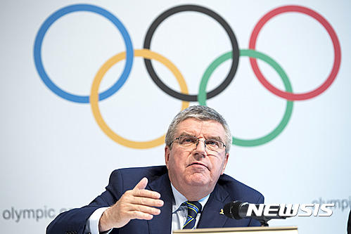 International Olympic Committee, IOC, President Thomas Bach, from Germany, speaks during a press conference after the Olympic Summit IOC in Lausanne, Switzerland, Tuesday, June 21, 2016. Olympic leaders met to consider further measures to crack down on doping ahead of the Rio de Janeiro Olympics in the wake of the ban on Russian track and field athletes. (Laurent Gillieron/Keystone via AP)