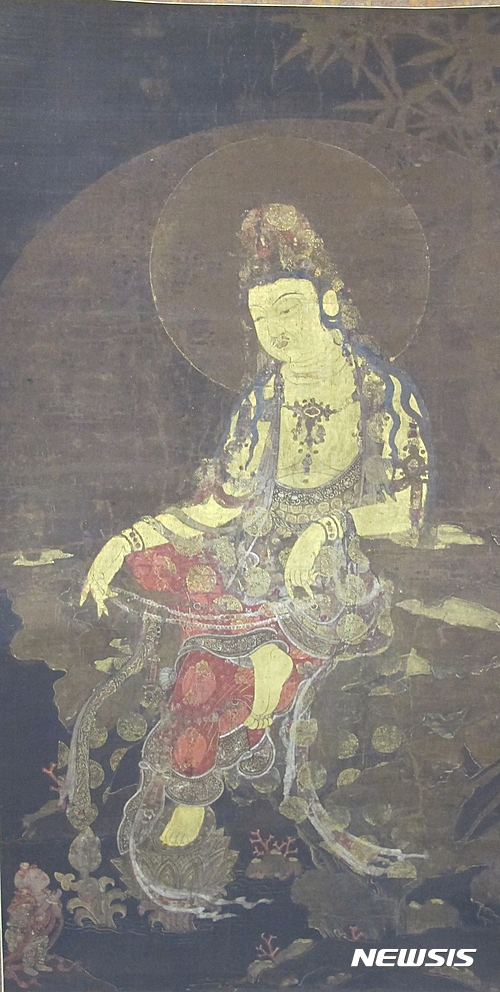 【서울=뉴시스】고려 수월관음도