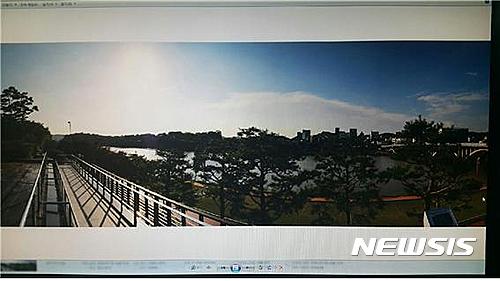 진주 밀레니엄 광장 소나무 식재후 모습.