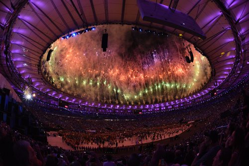 【서울=뉴시스】 2016 리우 올림픽 개막식 행사. 2018.01.22. (사진 = AP 제공) photo@newsis.com 