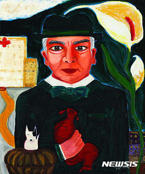 【서울=뉴시스】이혜영이 처음으로 그린 그림. '아버지', 2012 Oil on canvas 73 x 61 cm