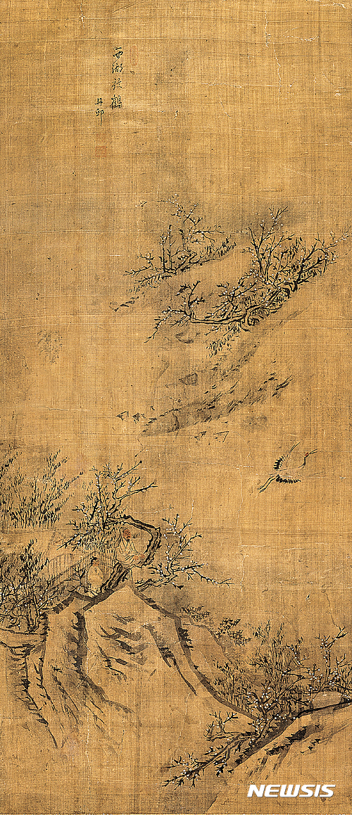 【서울=뉴시스】단원 김홍도의 '서호방학도'는 추정가 5배가 넘는 5억3000만원에 낙찰되었다.