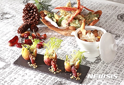 【서울=뉴시스】인터컨티넨탈 서울 코엑스 '브래서리'의 '풍성한 가을밥상'.