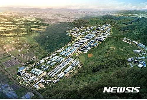 【청주=뉴시스】천영준 기자 = 충북 청주시는 17일 흥덕구 옥산면에 들어선 옥산산업단지 분양이 완료됐다고 밝혔다. 2016.11.17. (사진=청주시 제공)&nbsp; photo@newsis.com