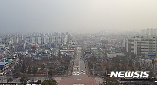 충북 북부권 5개 시·군에 초미세먼지 주의보 발령