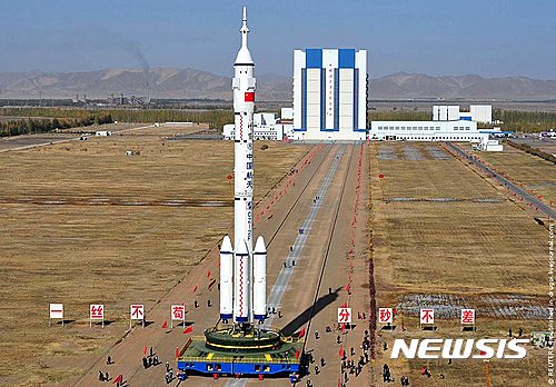 【서울=뉴시스】중국 네이멍구 자치구 내륙에 있는 주취안 위성발사센터에서는 신형 미사일 실험도 자주 실시하고 있다.