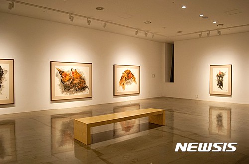 【서울=뉴시스】이상원 미술관 '촉야' 전시 전경.
