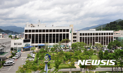 양산시청 전경.