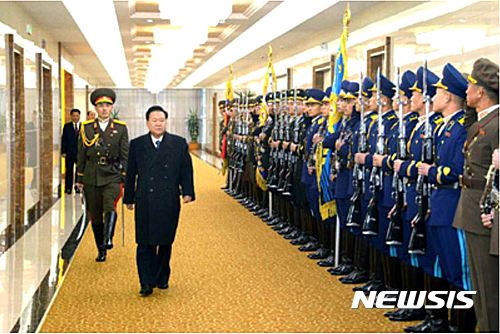 【서울=뉴시스】북한 김정은 국무위원장은 니카라과 대통령 취임식에 최룡해 국무위원회 부위원장을 특사 파견했다. (사진=노동신문 캡쳐)