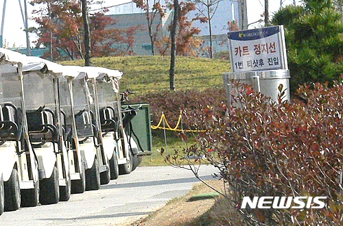 【서울=뉴시스】골프장 카트. 2017.1.11.(뉴시스DB)