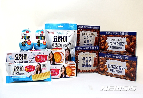 첨/롯데제과 유산균 과자