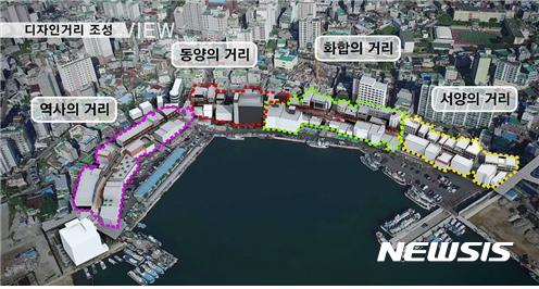 【울산=뉴시스】박일호 기자 = 울산시 동구가 추진하고 있는 방어진항 도시재생사업이 국토교통부의 도시재생특별위원회 심의가 미뤄지면서 본격적인 사업 추진 일정이 늦춰지고 있다. 사진은 방어진항 도시재생사업 구상도. 2017.09.01. (사진=울산 동구 제공) photo@newsis.com