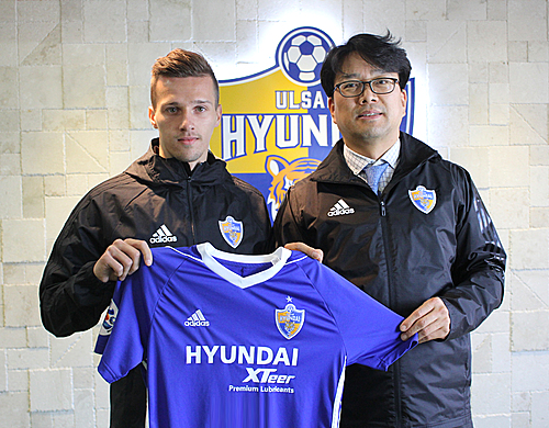 【서울=뉴시스】울산 현대 새 외국인 선수 오르샤.(사진=울산 현대 제공)