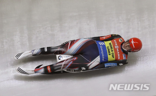 【서울=AP/뉴시스】 루지 여자 싱글