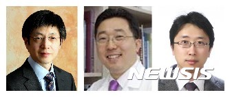 【대전=뉴시스】사진 왼쪽부터 김진수 IBS 유전체교정연구단장, 김정훈 서울대병원 안과교수, 박성욱 서울대병원 안과 전문의. (사진=IBS 제공)&nbsp; 