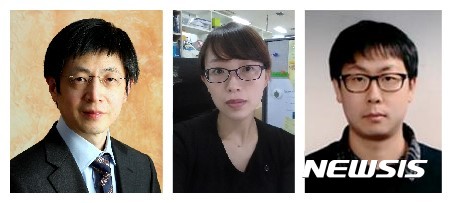 【대전=뉴시스】기초과학연구원(IBS) 유전체 교정 연구단 김진수 단장 연구팀은 크리스퍼 염기교정 유전자가위로 생쥐의 특정 유전자 염기를 교환하는데 성공했다. 사진 왼쪽부터 김진수 단장, 김경미 연구위원, 류석민 서울대학교 화학부 박사과정. (사진=IBS 제공)