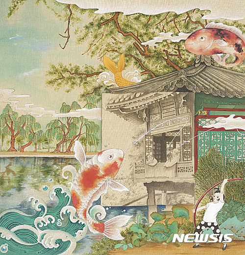 【서울=뉴시스】이경림, 사필귀정, 60×60㎝, 비단에 채색, 2017