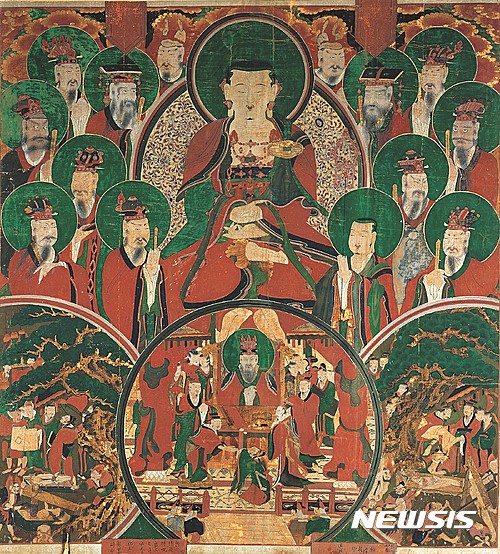 【서울=뉴시스】‘지장시왕도’, 1736~1795년, 130×118㎝, 호림박물관