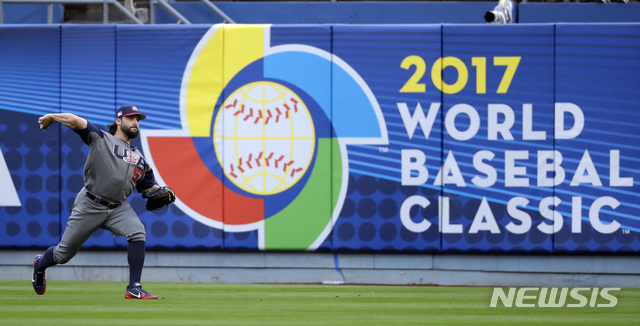 [로스앤젤레스=AP/뉴시스] 2017년 월드베이스볼클래식(WBC) 준결승 경기 장면. 2017.03.21