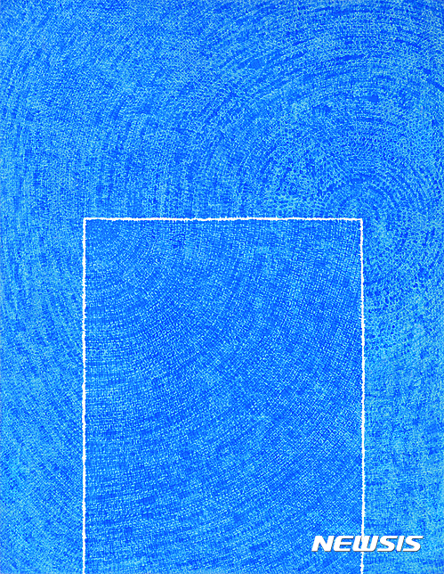 【서울=뉴시스】김환기, Tranquillity(고요) 5-IV-73 #310,oil on cotton, 261×205cm, 1973 추정가 55억~70억