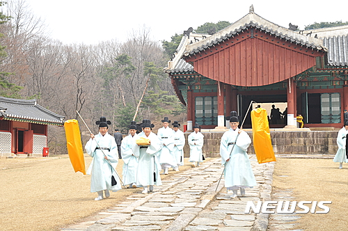 【구리=뉴시스】 조선태조 이성계의 건원릉. 동구릉에 있다.