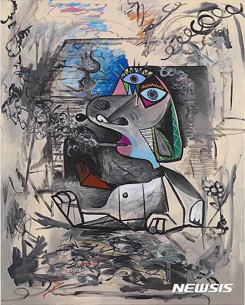 【서울=뉴시스】Djordje Ozbolt_End of childhood, 2017, Acrylic on canvas, 152 x 212 cm