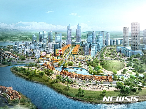 【부산=뉴시스】 부산시는 ‘국가로봇테스트필드 혁신사업’ 유치를 위해 신항·공항 등 국내외 접근성이 우수하고, 최첨단 정보통신기술(ICT)이 융합된 스마트시티가 접해있는 에코델타시티 내 부지를 유치 대상지로 결정하고 지난달 30일 최종 계획서를 제출하고 본격적인 유치전에 돌입했다고 3일 밝혔다. .2021.08.03(사진= K-water 제공) photo@newsis.com