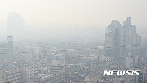 충북 전역 미세먼지 주의보 '외출 삼가세요'