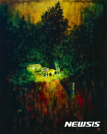 【서울=뉴시스】공성훈, 개, 2008, 캔버스에 아크릴릭, 227.1x181.8cm