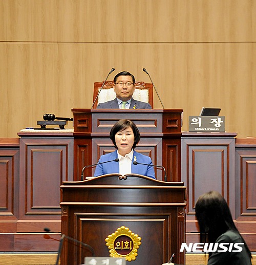 【광주=뉴시스】송창헌 기자 = 광주시의회 주경님(서구4·더불어민주당) 의원. 2017.09.18 (사진=뉴시스DB)&nbsp; photo@newsis.com