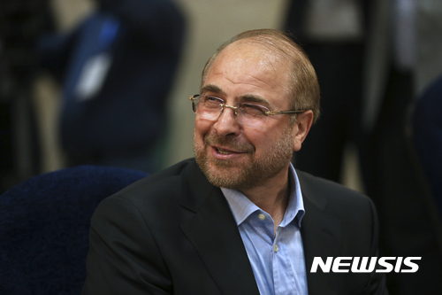 【 테헤란=AP/뉴시스】모하마드 바게르 칼리바프 이란 국회의장. 2026.03.18