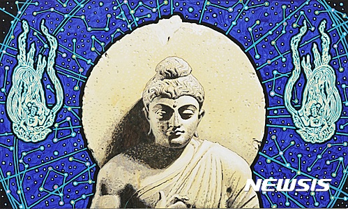 【서울=뉴시스】신장식, 삼매, 캔버스에 아크릴, 97x162cm, 2012