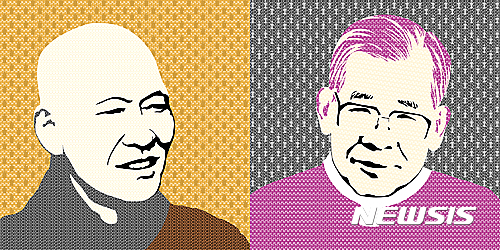 【서울=뉴시스】이관영, 우정, 렌티큘러, 100x100cm, 2017