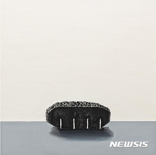 【서울=뉴시스】이인, Stonescape1, 캔버스에 혼합재료, 110x110cm, 2015