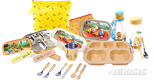 【안동=뉴시스】류상현 기자 = 식기류에 적용된 엄마까투리 캐릭터. 2017.05.11 (사진=경북도 제공)&nbsp; photo@newsis.com