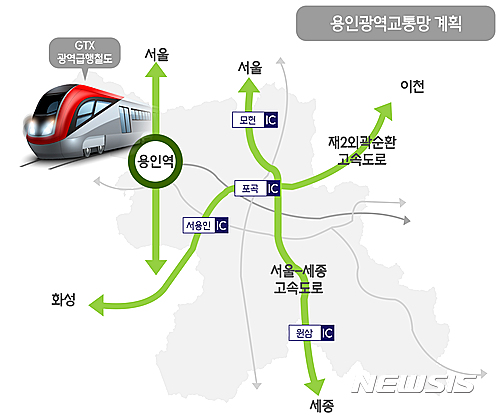 【용인=뉴시스】이정하 기자 = 경기 용인시는 광역교통망계획 등이 포함된 '2035년 용인도시기본계획안'을 마련, 18일 오후 시청 에이스홀에서 공청회를 개최한다고 17일 밝혔다. 2017.05.17 (사진=용인시 제공)&nbsp;&nbsp; photo@newsis.com&nbsp;&nbsp; 