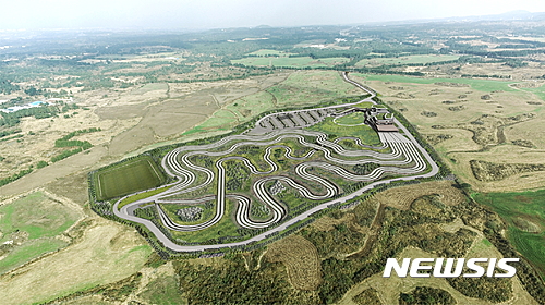 제주시 애월읍 어음리에 들어서는 무동력 레이싱 테마파크 조감도. 